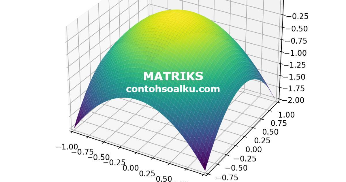 Contoh Soal Matriks, Determinan, Invers, Matriks Transpose